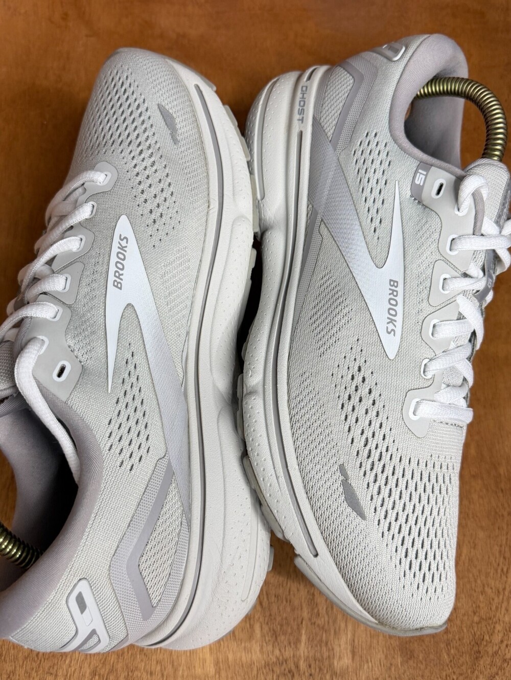 Brooks Ghost 15 Running Shoes Women Sz 10 Alloy Oyster Gray Sneakers 1203801B112
